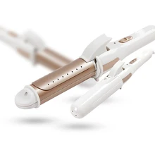 2 в 1 щипцы для завивки волос и выпрямитель Инструменты для укладки палочка щипцы для завивки волос керамические электрические щипцы для завивки волос выпрямляющее стильное устройство