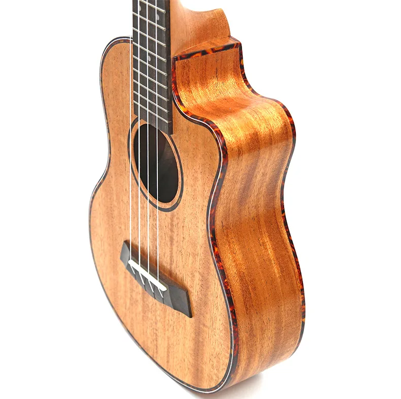 2" tenor Mahogany solid Cutaway гитара укулеле 4 струны ukelele Гавайи мини маленькая guita туристическая Акустическая гитара Uke концертная