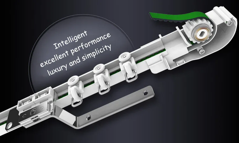 Роскошная Подключаемая система, электрическая шторная дорожка, открывающая и закрывающая мотор, умный дом, занавески, аксессуары, Индивидуальный размер