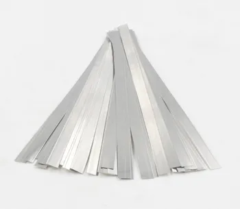 

100Pcs 99.96% Pure Nickel Strip Sheets 0.1*3*100mm For Battery Spot Welding Machine Equipment
