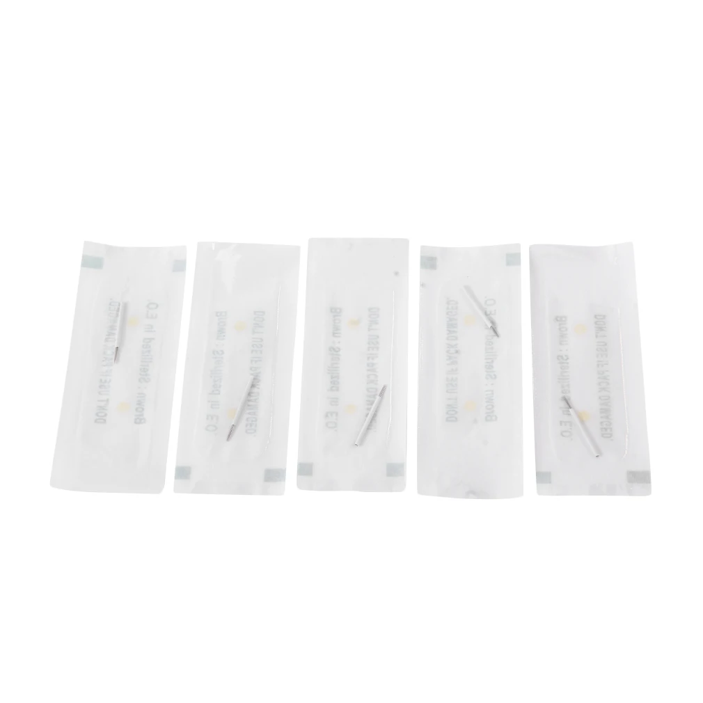 

50PCS 5R Permanent Makeup Eyebrow Tattoo Needles Manual Eyebrow Pen Needle Microblading Eyebrow Makeup Pen Needles Top Quality