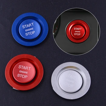 

beler 2PCS/Set Car Engine Ignition Start Stop Push Button Cover Ring Trim Switch Sticker for Land Rover Discovery Sport 2018