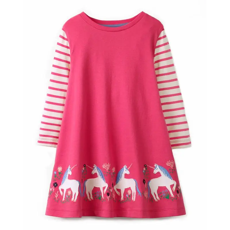 

Girls Princess Dresses Kids Cartoon Dress Children Autumn Dress for Girls Long Sleeve Unicorn Dress Christmas Easter Costume