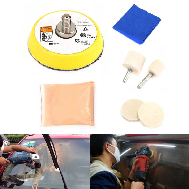 

Car Glass Polishing Kit Windscreen Window Scratches Remover Repair Tool NR-shipping