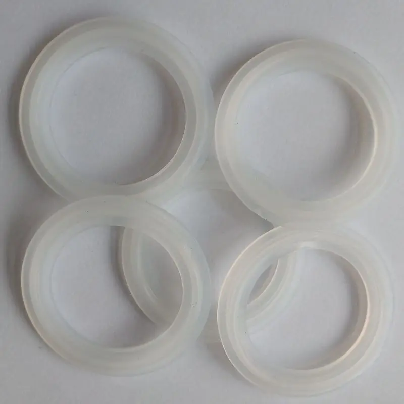 5 PCS 1 5 Sanitary Tri Clamp Silicon Gasket Fits 50 5mm Type Ferrule Flange W1