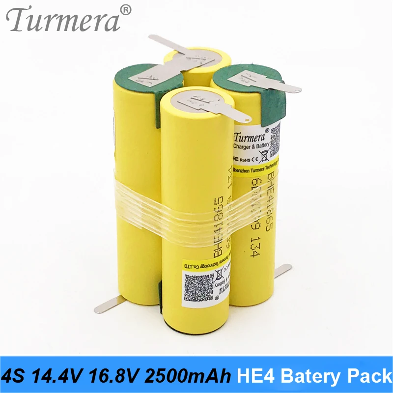 Аккумулятор 3S 12,6 V 4S 16,8 V 18650 HE4 2500mah 20A ток разряда для шуруповерта батареи(по заказу) AP