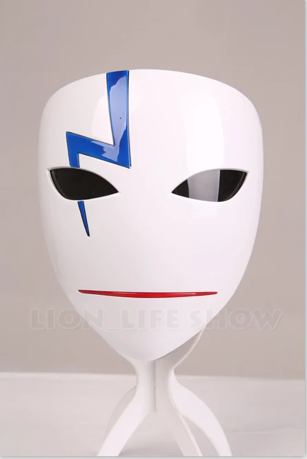 

New Darker Than Black Hei Resin Mask Angry Cosplay Props Halloween Party