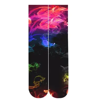 

Color smog 3d print socks 2018 drop-shipping wholesales 38cm length
