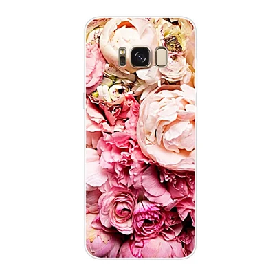 Soft Silicone TPU For Samsung Galaxy S8+ G9550 S8 plus Case Cover cartoon Painted Phone Back Protective Case S8plus G9550 shell - Цвет: A18