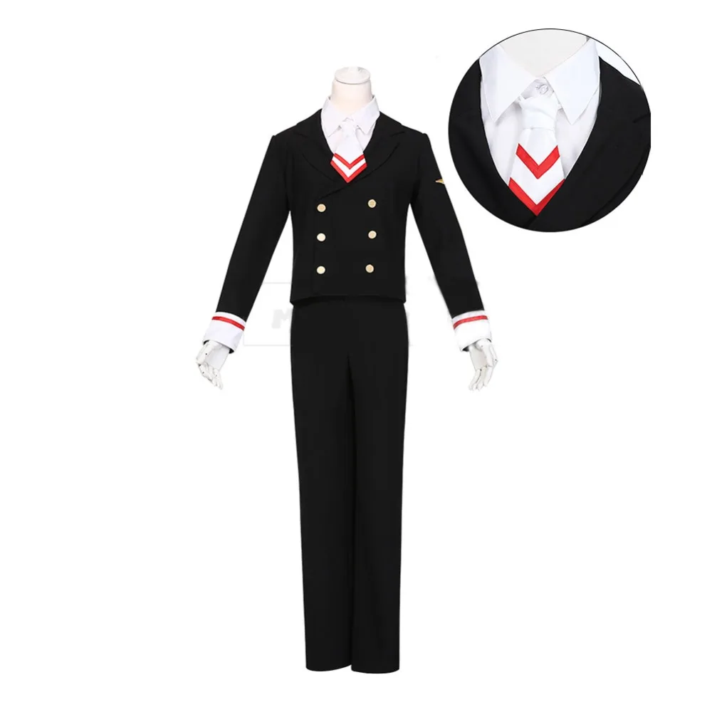 

Free Shipping Anime Cardcaptor Li Syaoran Cosplay Costume Kinomoto sakura Cosplay Dress Daidouji Tomoyo Cosplay Uniforms