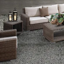 Горячая Распродажа года устойчивы к ультрафиолетовому излучению композитный ротанг используется бассейн отеля, мебель для продажи