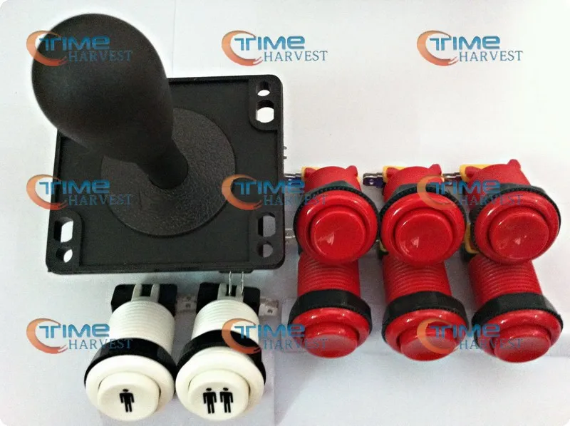 

Arcade parts Bundle kit/control panel package set with American button,player buttons, American joystick,microswitch for cabinet