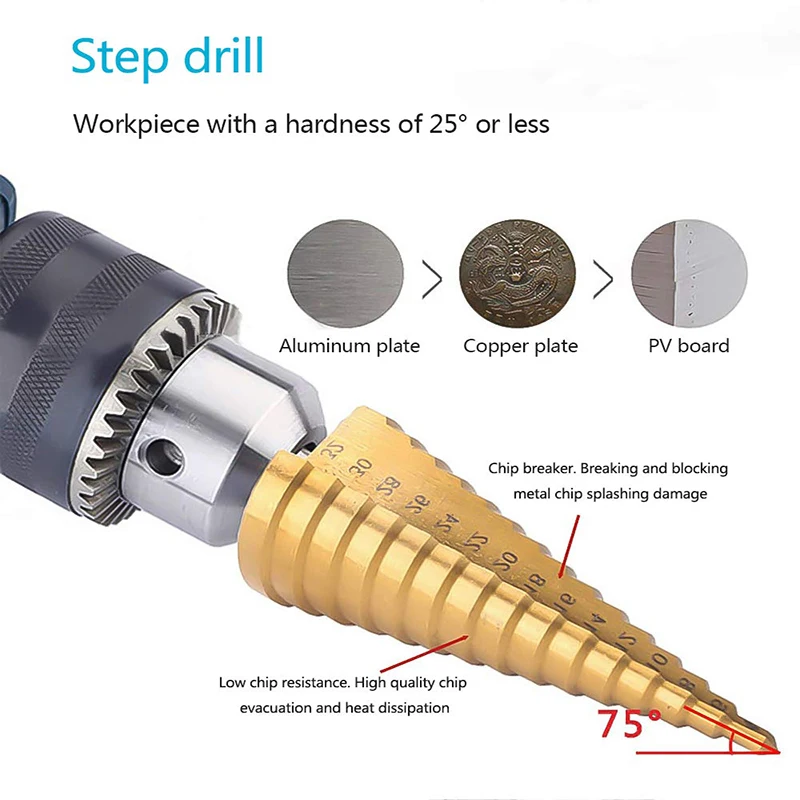 Tools Stepped Drill Bits