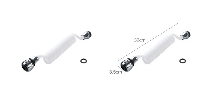 125cm telescopic faucet aerator water-saving water bubbler shower nozzle adapter for bathroom kitchen long water filter