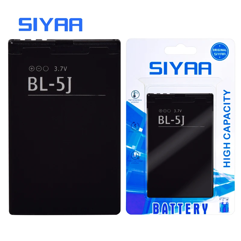 SIYAA оригинальный BV 5JW BL 5C 5B 5J 4B для Nokia C2 01 5140 2630 Lumia 5800 5228 800 800C N9 BV5JW Li Ion акумуляторная