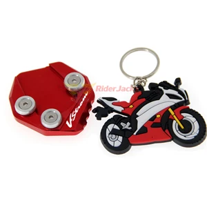 Для SUZUKI GSX250R GW250 DL250 GSX GW DL 250 ЧПУ Алюминий мотоциклетные сбоку подставки подставка расширения плиты Pad увеличитель - Цвет: Red