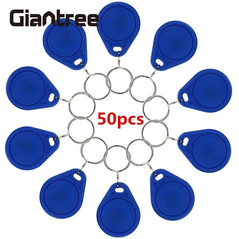 giantree 50PCS IC card RFID Keyfobs EM4100 Proximity Read ID Door