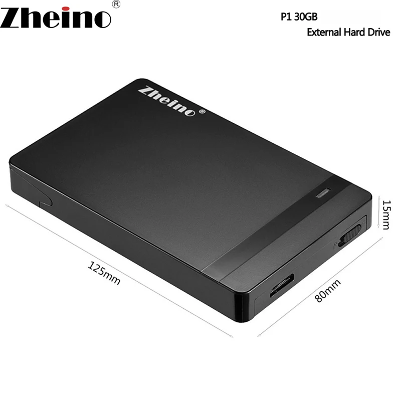 Zheino P1 USB 3 0 30 ГБ Портативный SSD Внешний жёсткий диск 2 5 дюймов SATA3 с Тип для Micro B