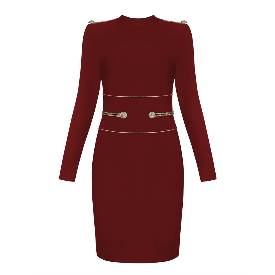 2018-outono-nova-da-mulher-bandage-vestido-sexy-longo-manga-O-Pesco-o-mini-vestido-preto