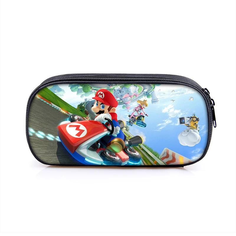 Super Mario Bros Sonic Kids PencilBag, Студенческая сумка для детей, новая милая Высококачественная канцелярская сумка, пенал