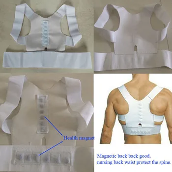 Men's Women's Magnetic Back Posture Corrector Shoulder Support Brace Back Support Orthopedic Corset Back Corrector