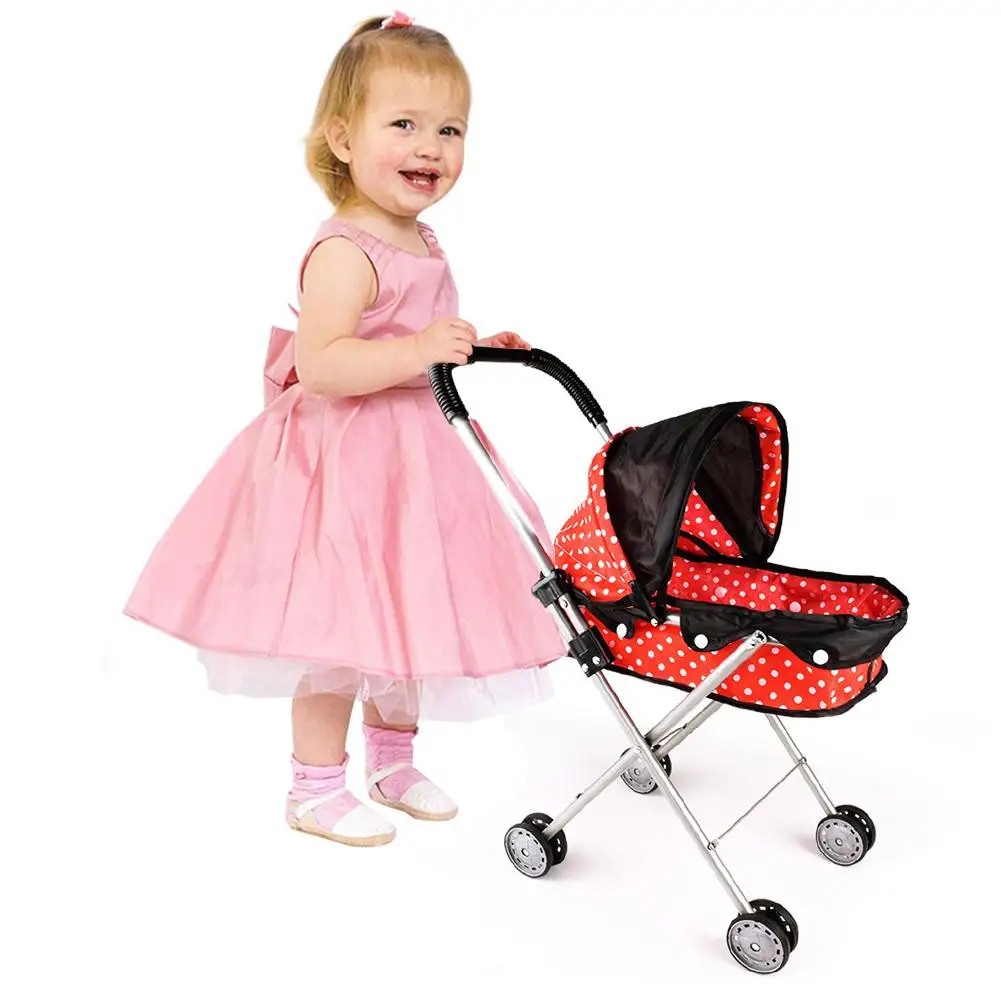 Baby Stroller Infant Carriage Trolley Nursery Toy For Simulation Doll Accessory Girls Gift For Girls Play House Toys