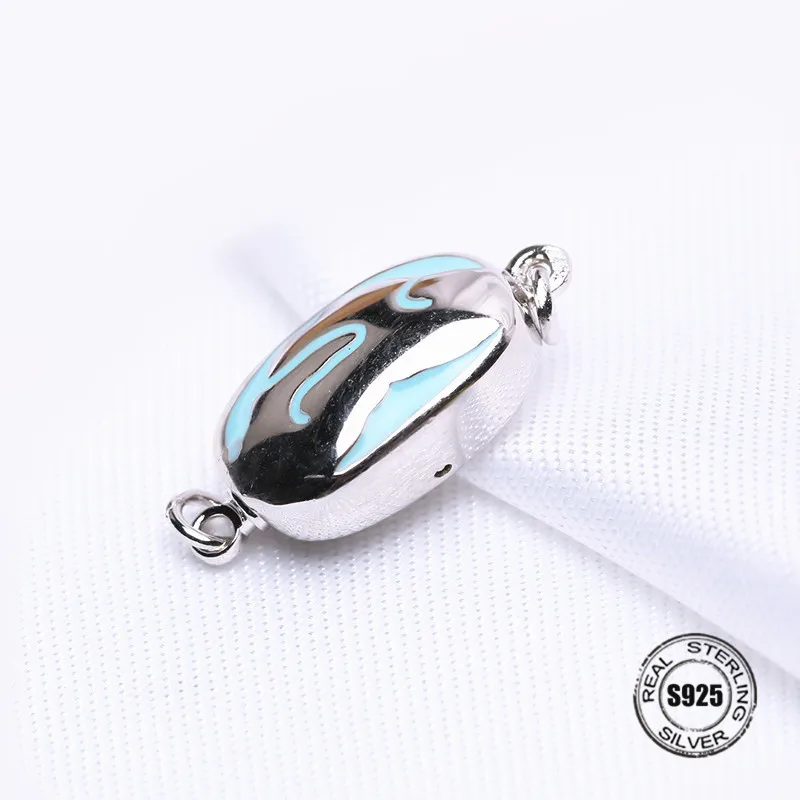 New Rhinestone Bracelet Necklace Insert Clasps Metal Box Round Clasps