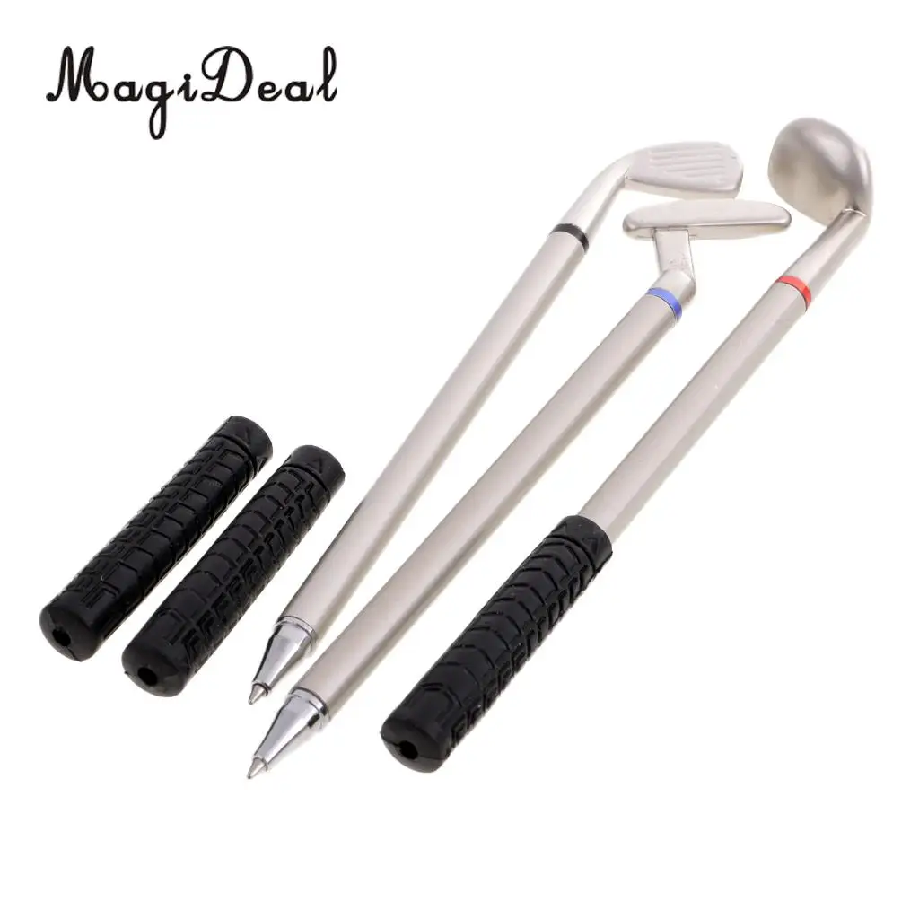 MagiDeal Mini Desktop Golf Cart Bag Holder and Golf Club Pen Home Office Novelty Gift - Send in Random Color