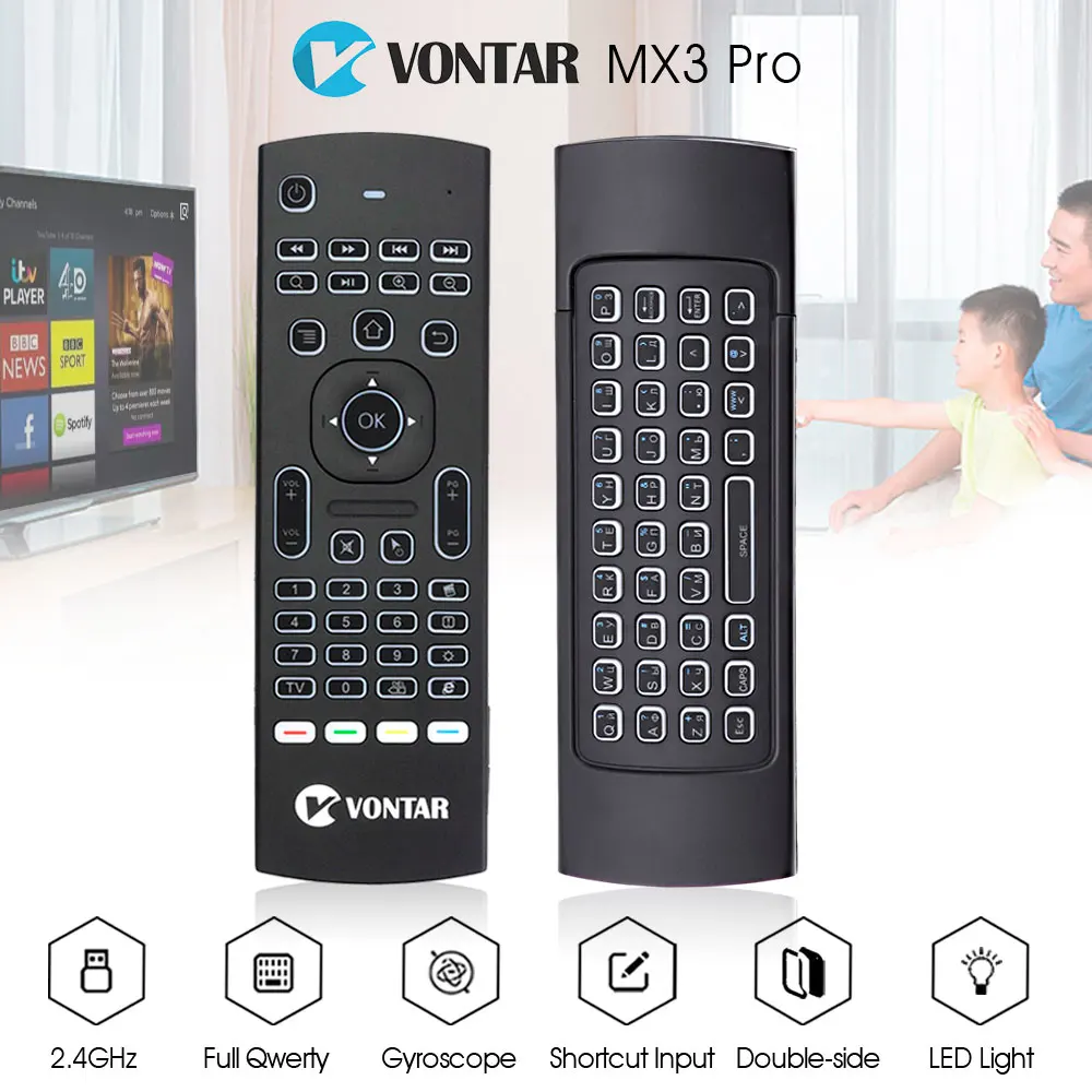 vontar mx3 pro backlight 2.4g wireless keyboard