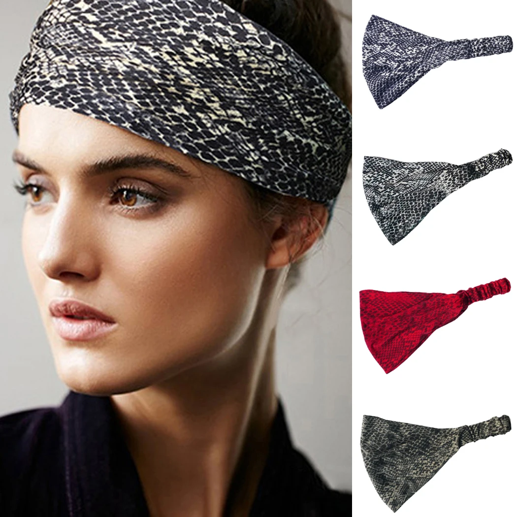 Fashion Head Band Women Sport Headband Vintage Style Elastic Hair Wrap