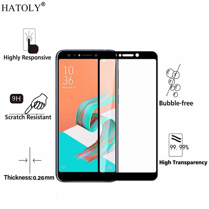 1 шт. закаленное стекло для Asus Zenfone 5 Lite ZC600KL защита экрана полное покрытие X017D 3D