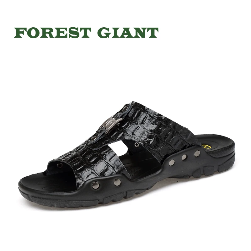 

FOREST GIANT Men Slippers Summer Shoes For Man Beach Slippers Outside Slippers Men Casual Shoes Slippers Men Flat Shoes A1802