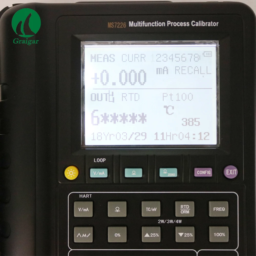 US $706.23 Free Shipping Multifunction RTDampThermocouple Process Calibrator MS7226 Loop Power Voltage 24V