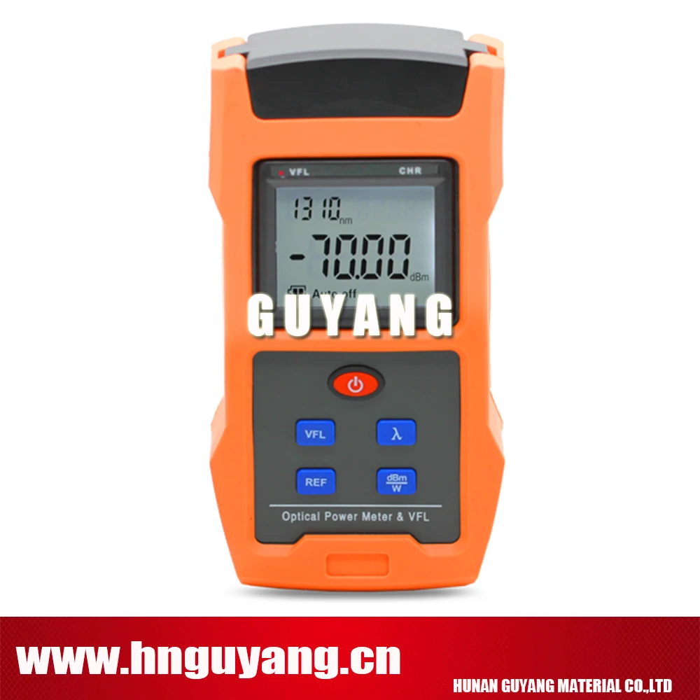 

GUYANG GY563-20 Optical Power Meter 850~1625nm( -70~+10dBm -50~+26dBm) with 20mw VFL