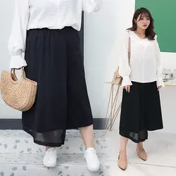 Новая мода плюс Размер Женская Нерегулярные юбка с высокой талией выглядит тонким осень 2018 новая Корейская версия свободные skirt719