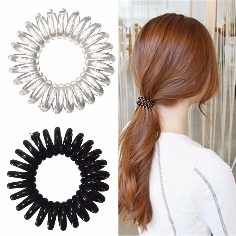 Traceless Spiral Plastic Elastic Hair Bracelet B And Ponytail Aeproduct Getsubject