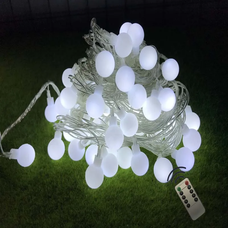 

YIcolor 10M NEW Outdoor Wireless Remote Control Garland Fairy LED Ball String Lights Wedding Home Indoor Decoration