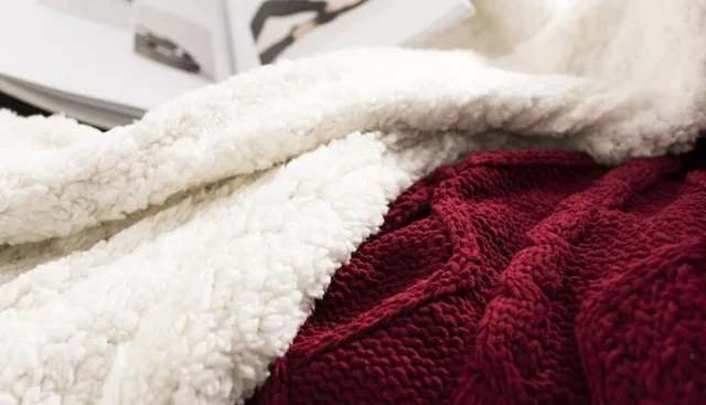 Однотонное утепленное трикотажное одеяло из овечьей шерсти с двойной плюшевой нитью для кровати, дивана, путешествий, дома, 120*180 см/150*200 см - Цвет: 5