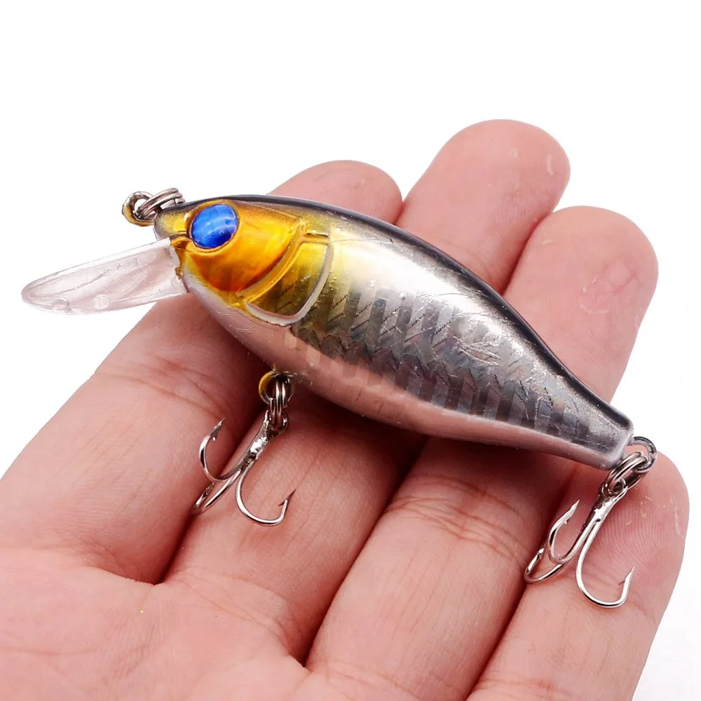 

1pcs Wobbler Crankbait Fishing Lure 7.5cm 10.5g Artificial Plastic Fake Bait Bionic 3D Eyes Floating Japan Carp Pike Pesca Isca