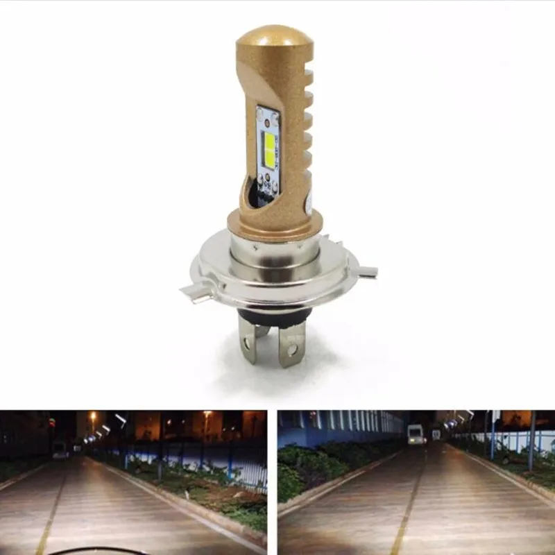Dreauto plug and play светодиодная фара мотоцикла H4 HS1 hi/низкая 8 Вт скутер Автомобильная