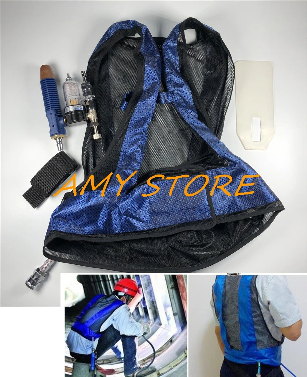 Welding Steel Air Compressed Cooling Vest Vortex Tube Air Conditioner Waistcoat Workers Cooling in High Temperature