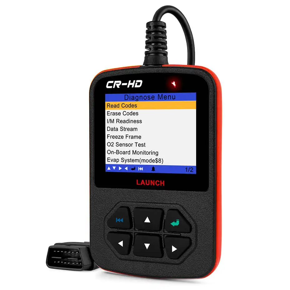 LAUNCH CReader HD Plus сверхмощный грузовик Obd2 Диагностический ридер OBDII сканирующий инструмент CRHD сканер кода грузовика с J1939, J1587 J1708 - Цвет: Basic Version