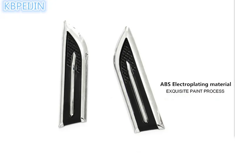 1Pair Car Shark Gills 3D Vent Air Flow Fender Sticker for Toyota corolla rav4 Yaris prius hilux avensis verso camry accessories |