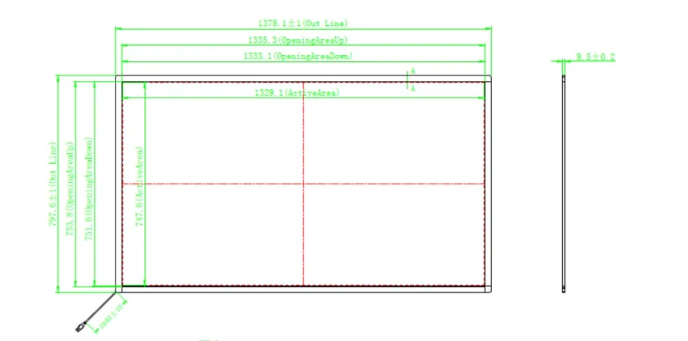 60 inch IR touch frame