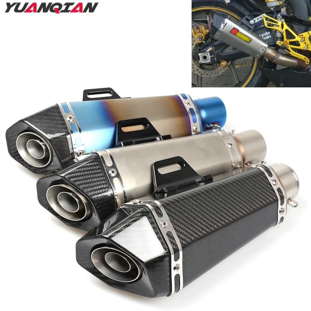 Universal Motorcycle Scooter exhaust Escape Pipe Muffler Pipe For SUZUKI GSF650 GSF650S GSF1000 GSF1200 GSF1250 Bandit GSXR 600
