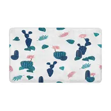 Милый кактус Противоскользящий дверной коврик Домашний Декор внутренний входной коврик