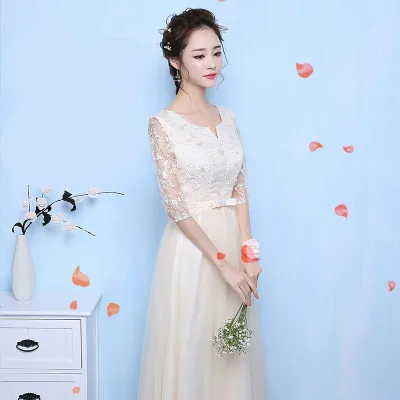 Иллюзия Сексуальная Серый платье подружки невесты es халат Серый Тюль длинное свадебное платье SW1865 - Цвет: E