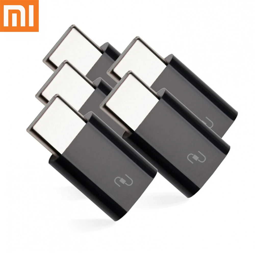 

5 Pieces Original Xiaomi Mi Charger Adapter Portable Micro USB Type-c Adapter For Xiaomi Mi4C OnePlus 2 Mijia Type-C Adapter