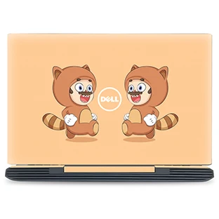 GOOYIYO- Горячая наклейка для ноутбука, верхняя виниловая наклейка, мультяшная цветная печать кожи для Dell Inspiron 7577 15 дюймов, Передняя Кожа - Цвет: DEA18010