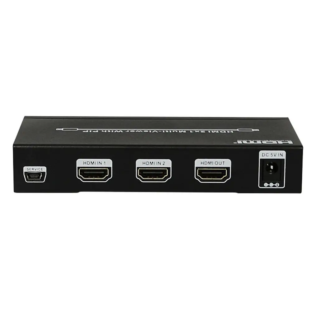Adaptador Triplicador Hdmi com Portas Tela de Imagem Dupla 2x1 sem Costura Conversor Pop 1080p Não é Tela Preta - Imagem 6